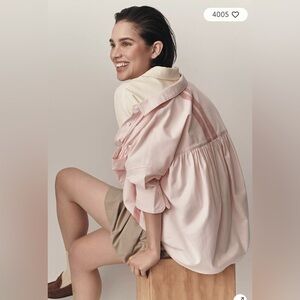 The Mable Boxy Oxford Shirt- Maeve size Small